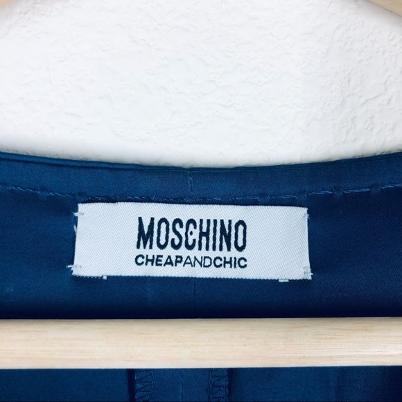 Moschino Cheap and Chic Sleeveless Bow Dress Size 8 EUC - Picture 2 of 5